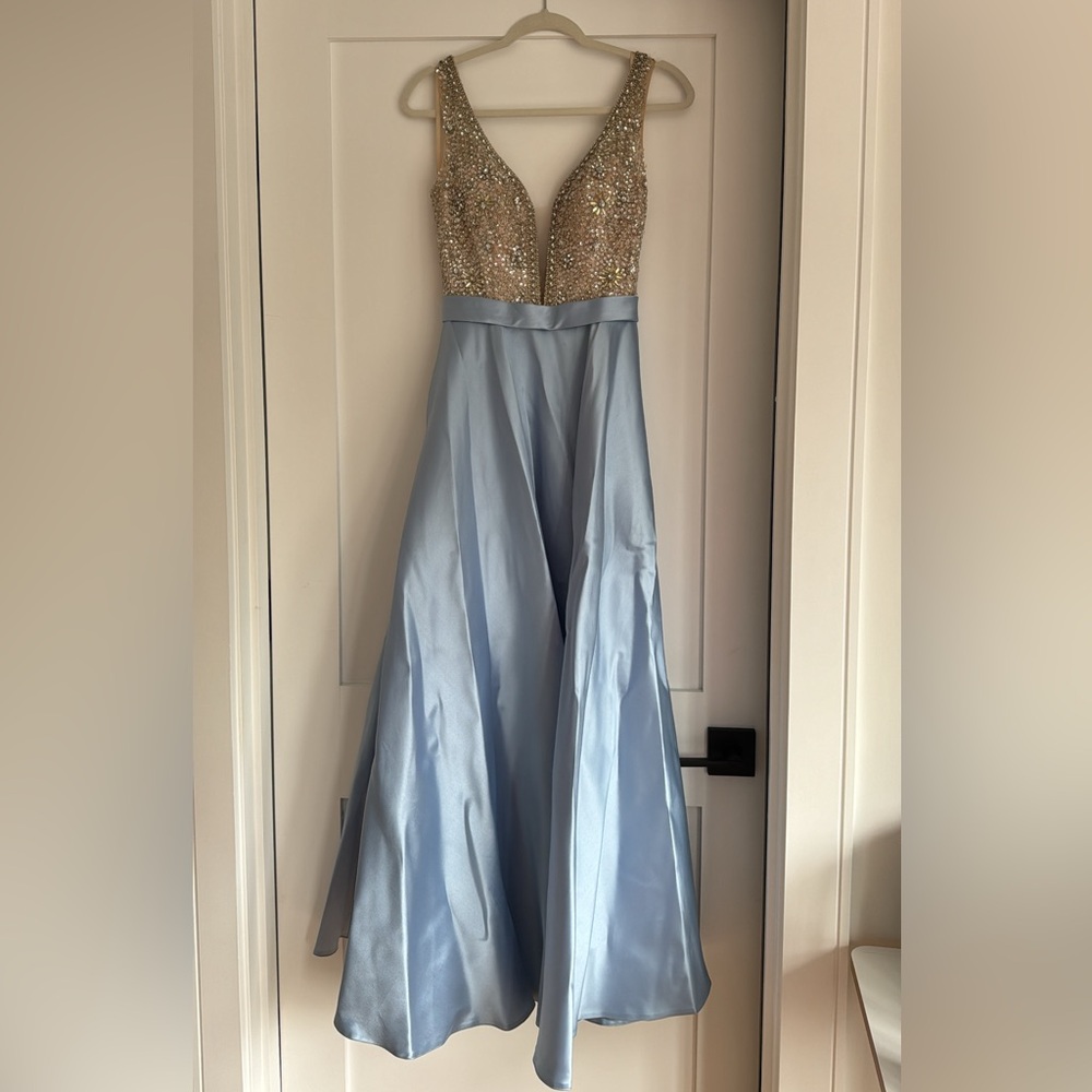 Jovani Light Blue Prom Dress